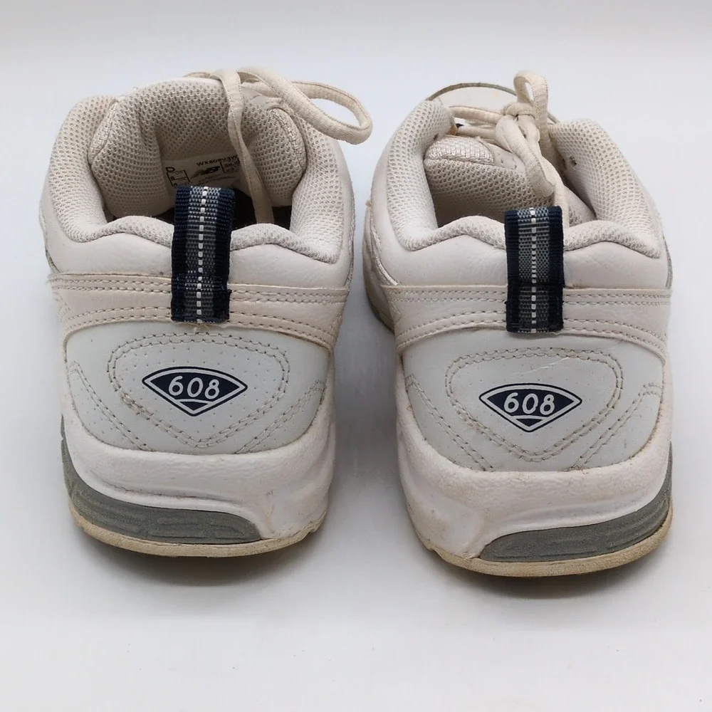 New Balance Shoes Womens  608v3 White 6‎ Wide Leather Running Sneakers Comfort